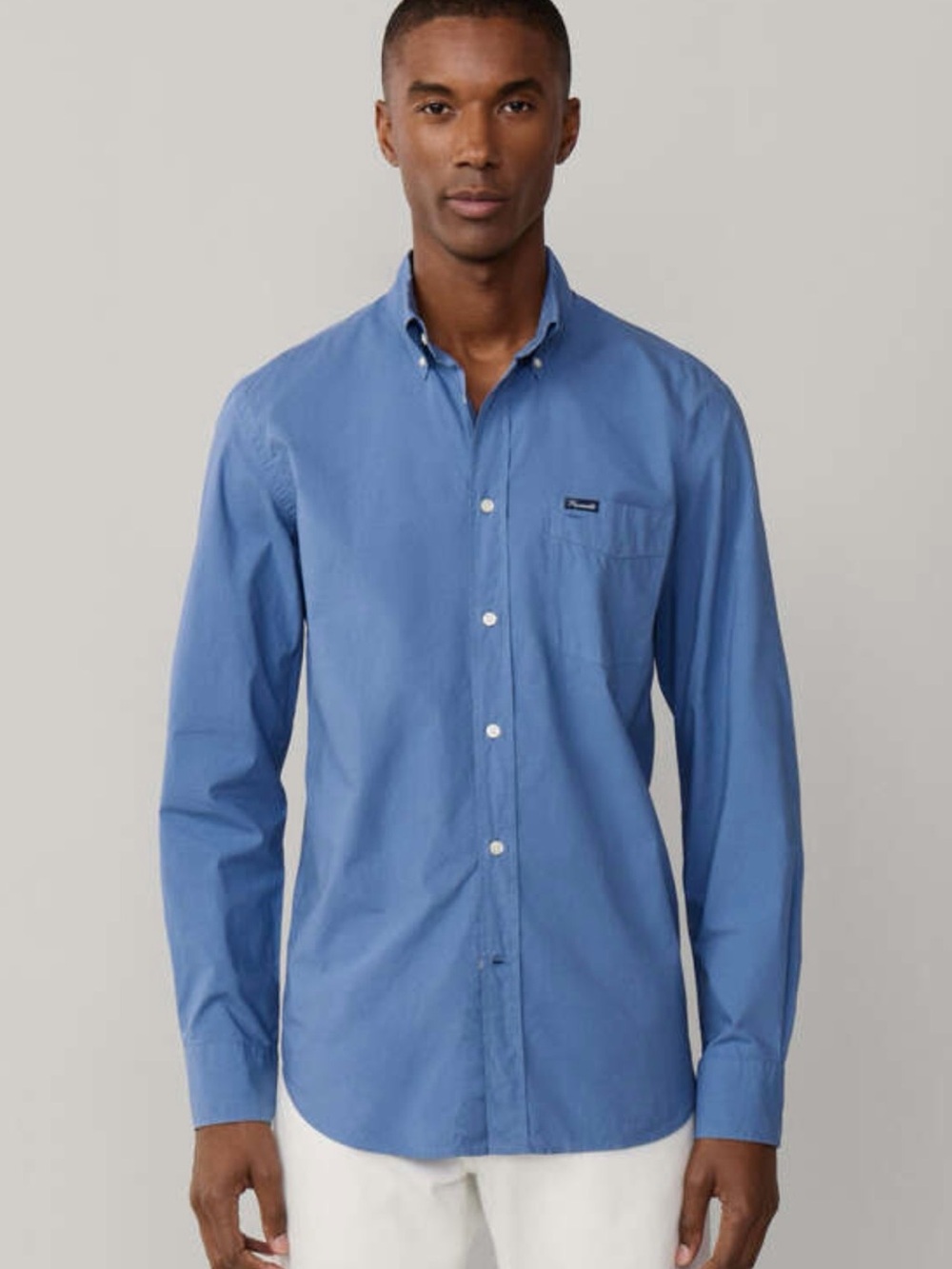 Faconnable Men’s Light Blue Button-Down Shirt